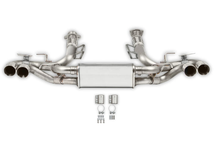 Hooker BlackHeart polished cat-back exhaust for C8 Corvette Stingray