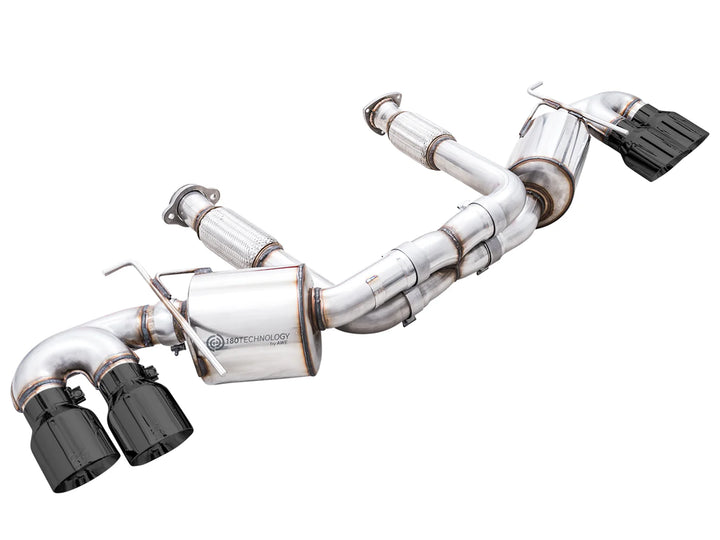 AWE 3015-43159 Touring Edition exhaust with diamond black tips for C8 Corvette Stingray