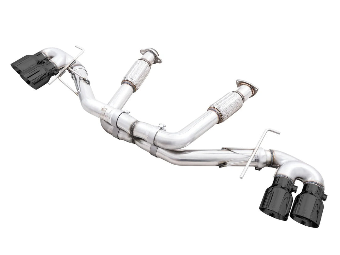 AWE 3020-43086 Track Edition exhaust with diamond black tips for C8 Corvette Stingray