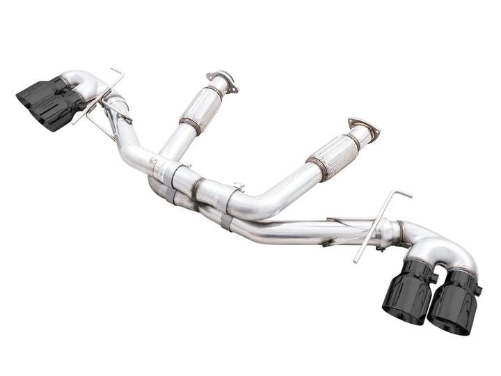 AWE 3020-43086 Track Edition exhaust with diamond black tips for C8 Corvette Stingray