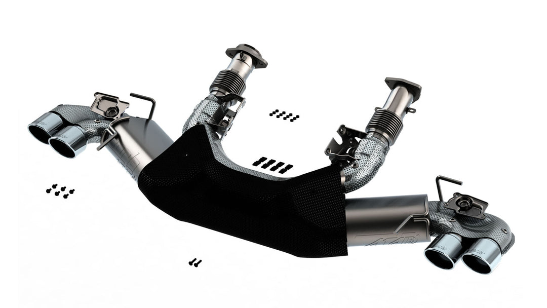 Borla ATAK 140839 cat-back exhaust with NPP valves and polished tips for 2020–2026 C8 Corvette Stingray.