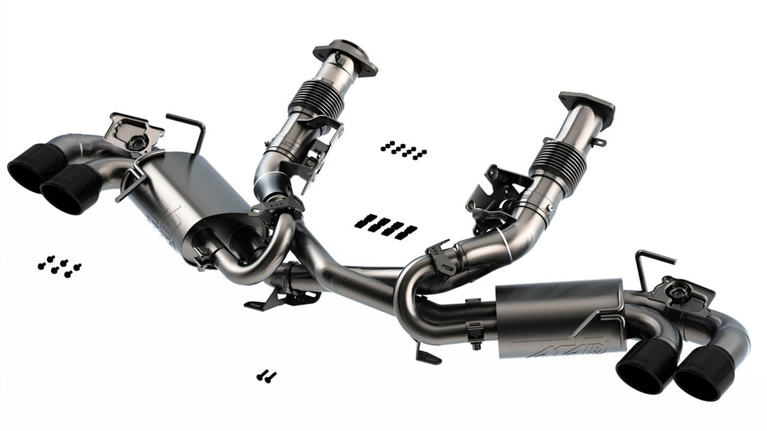 Borla ATAK 140839BC cat-back exhaust with black chrome tips for 2022 C8 Corvette Stingray (LT2)