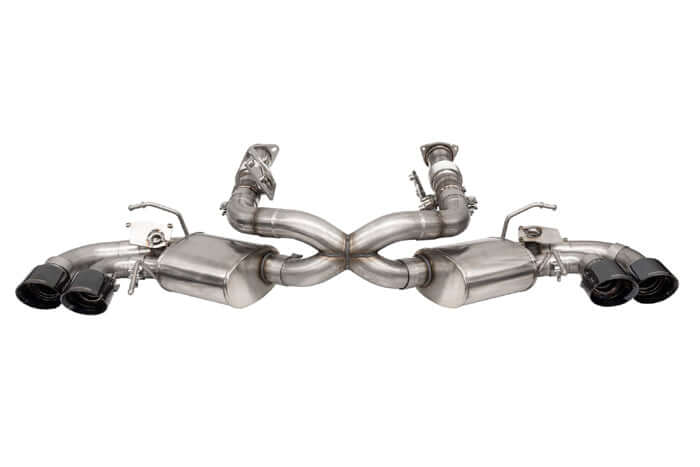CORSA 21108BLK Sport cat-back exhaust for the C8 Corvette Stingray with four black PVD Pro-Series tips