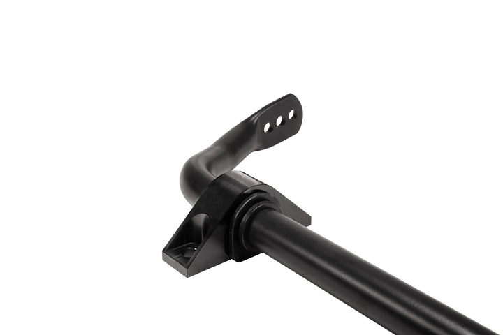 Close-up of Eibach front sway bar end and mounting bracket for 2020-2026 C8 Corvette Stingray