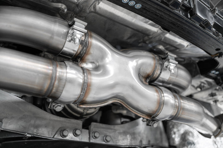 MBRP 3-inch T304 stainless X-pipe for the C8 Corvette Stingray Race Profile exhaust