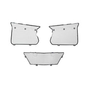 ACS Composite radiator guards for 2023–2026 C8 Corvette Z06, stainless-steel mesh set shown off vehicle.