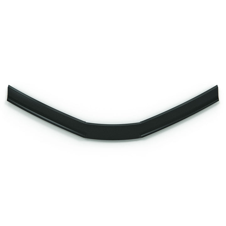 ACS Composite rear window spoiler on white, seen head on, showing the full width of the moulded lip