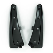 Front rock guards for 2023–2026 C8 Corvette Z06 and E-Ray widebody, Carbon Flash Metallic Black finish.