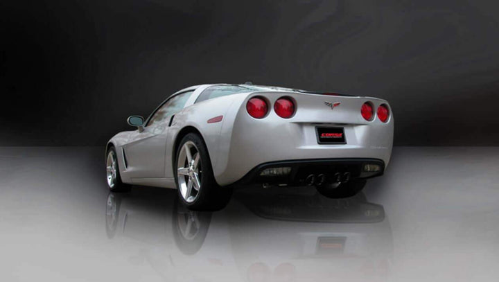 Underbody routing of CORSA Sport axle-back on LS2 C6 Corvette