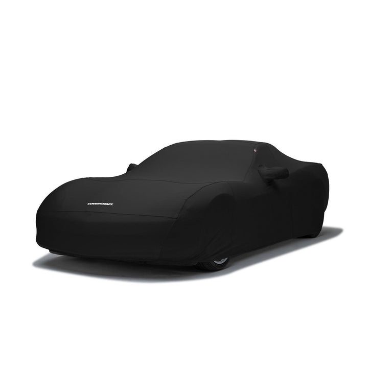 Covercraft Form-Fit cover shown on a representative covered car, not an E-Ray fitment photograph