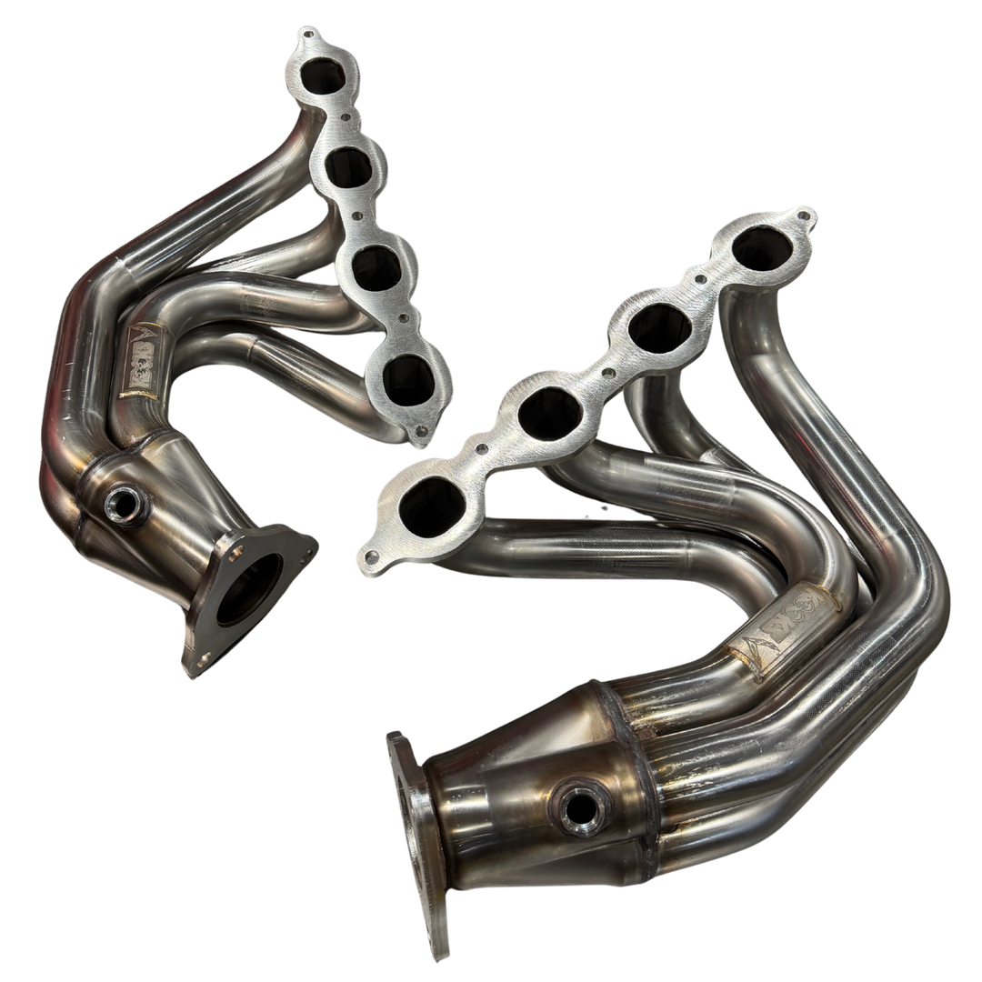 Kooks 21821400 C8 Grand Sport header pair with mounting flanges