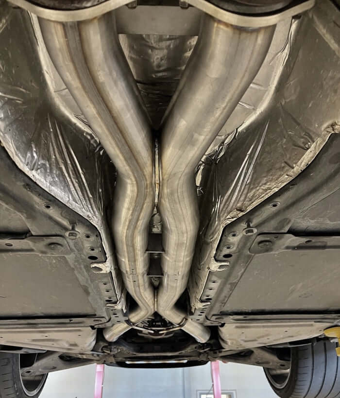 lg motorsports c7 corvette x-pipe