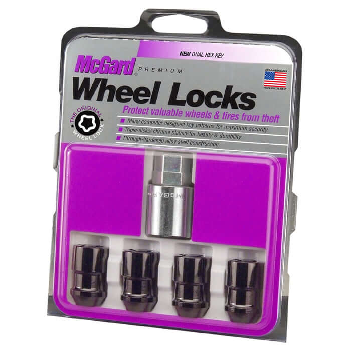 McGard 24026 Black PVD cone-seat wheel lock set for Corvette