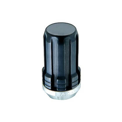 McGard black SplineDrive M12 x 1.5 cone seat lug nuts for C5 C6 and C7 Corvette