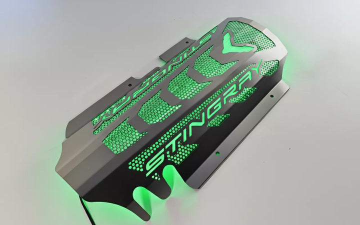 STINGRAY replacement engine shroud illuminated with green LED lighting