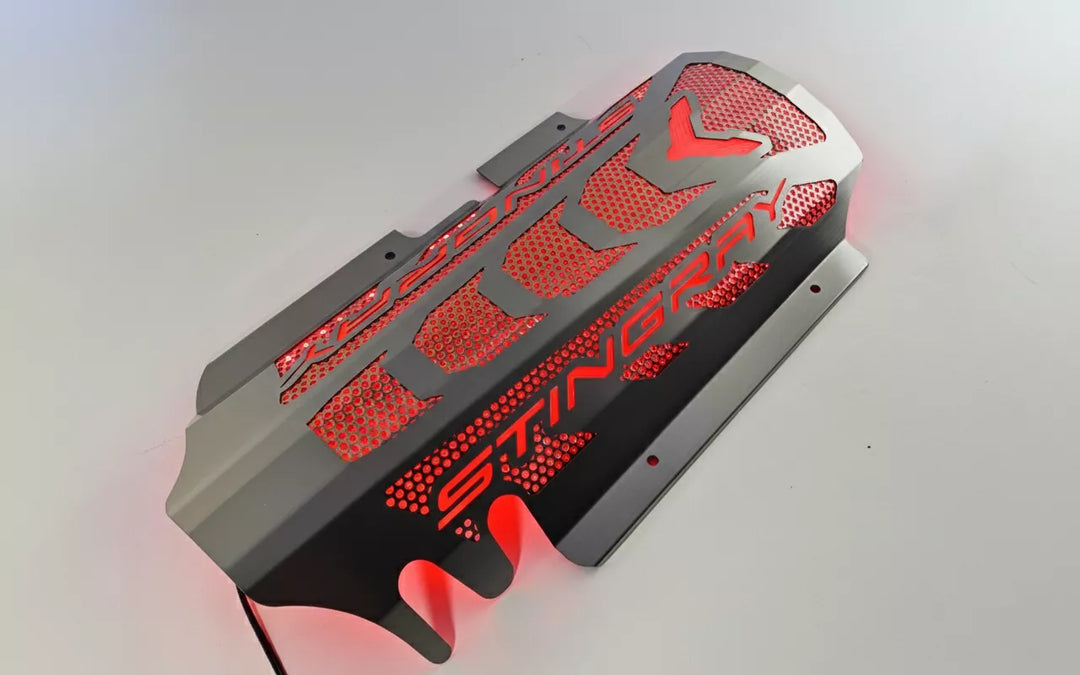 STINGRAY replacement engine shroud illuminated with red LED lighting