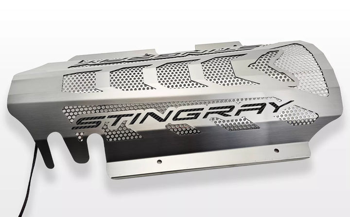 STINGRAY replacement engine shroud with black lettering inlays