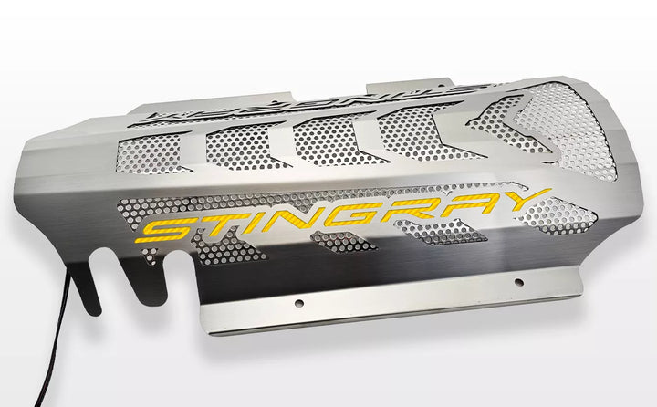 STINGRAY replacement engine shroud with yellow lettering inlays