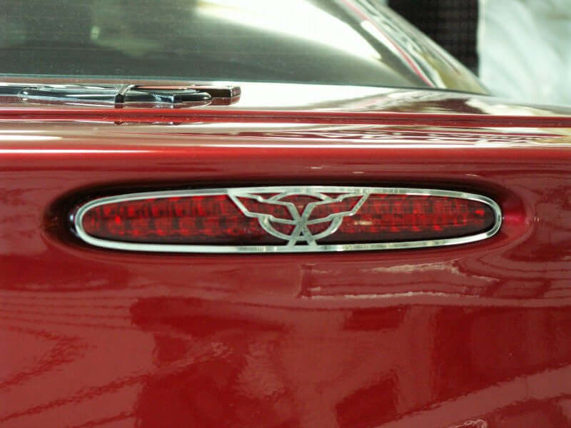 032047 C5 Corvette 5th Brake Light Cover - cross flags