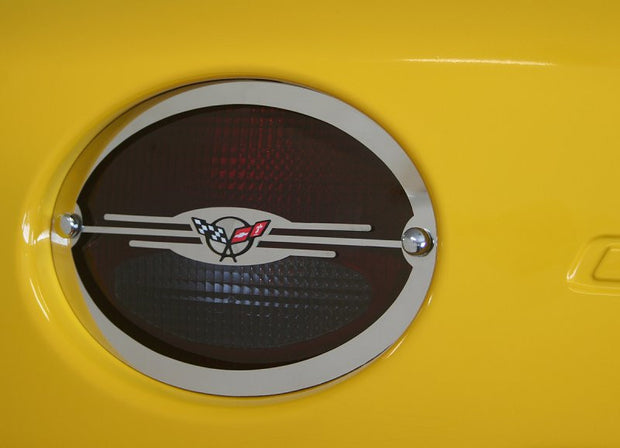 032054 C5 Corvette GM Licensed Tail Light Louvers