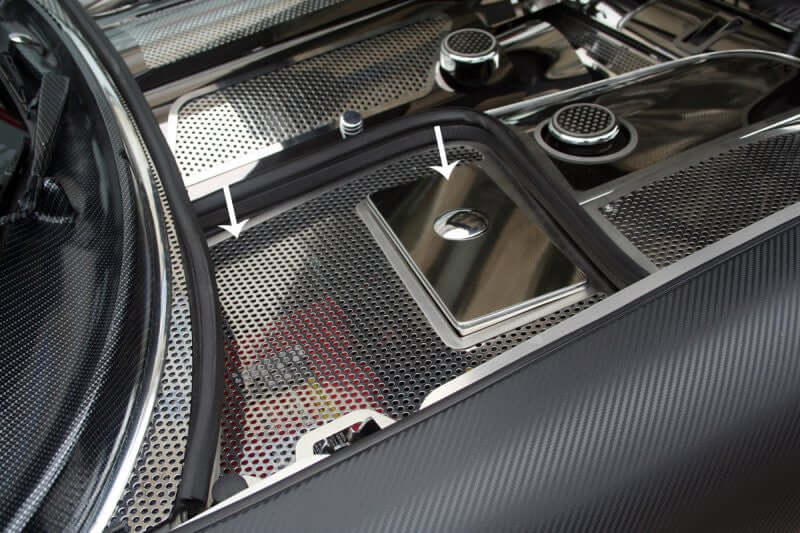 033011 C5 Corvette Perforated Battery and Fuse Box Cover