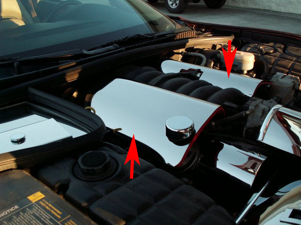 033037 C7 Corvette Fuel Rail Covers - polished