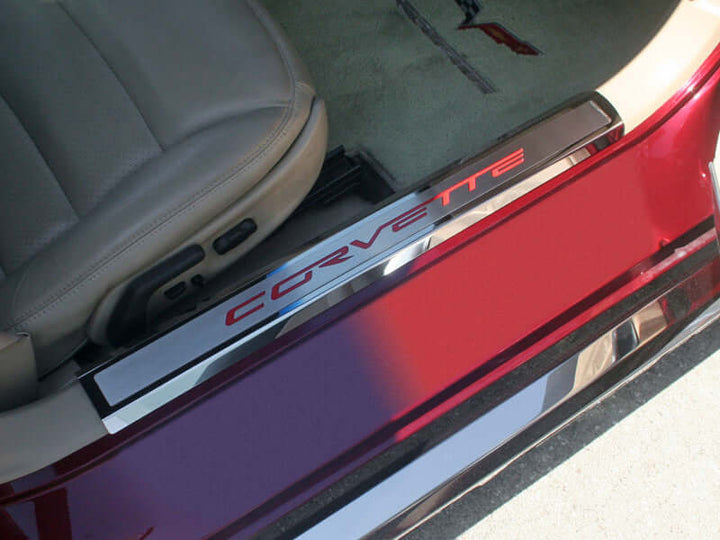 041058 C6 Corvette inner door sill protectors - guards