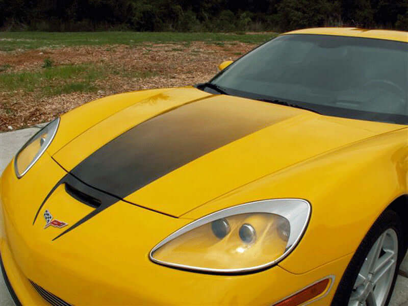 042031 Hood Fade Stripe Graphic for the C6 Corvette