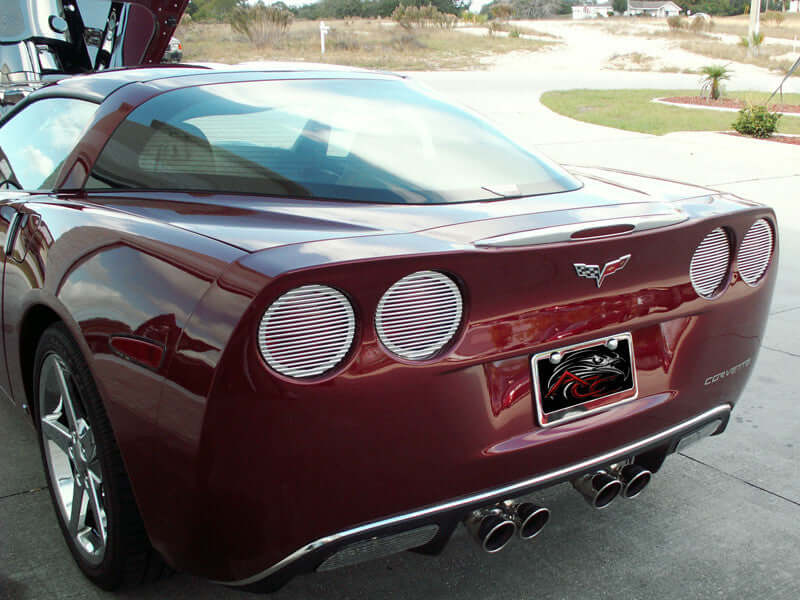 042068 C6 Corvette Slotted Tail Light Louvers