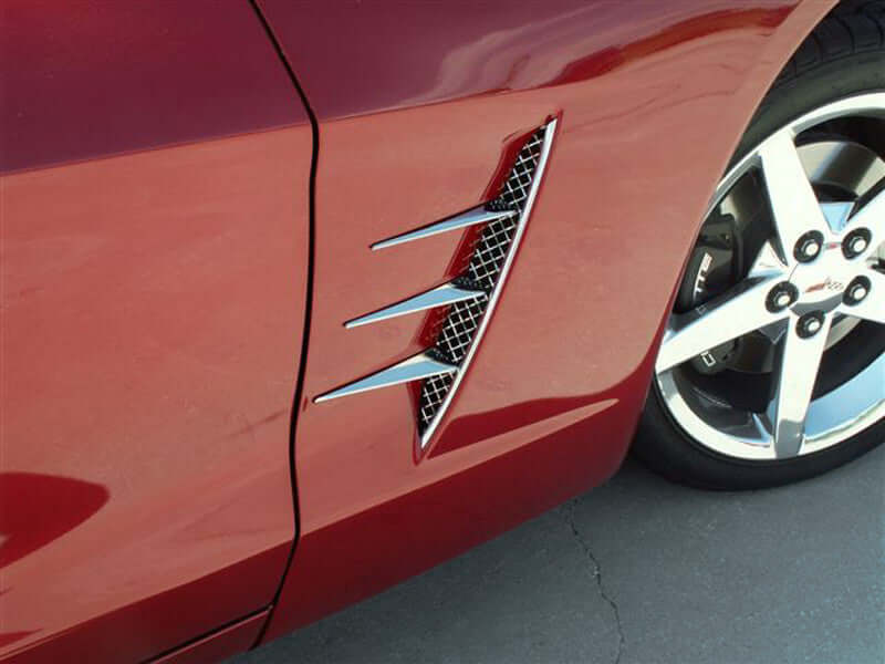 042050 C6 Corvette Vent spears with laser mesh