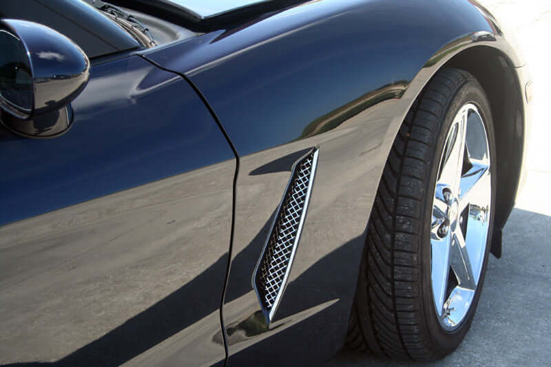 042053 C6 Corvette Laser Mesh Front Fender Side Vent Grille