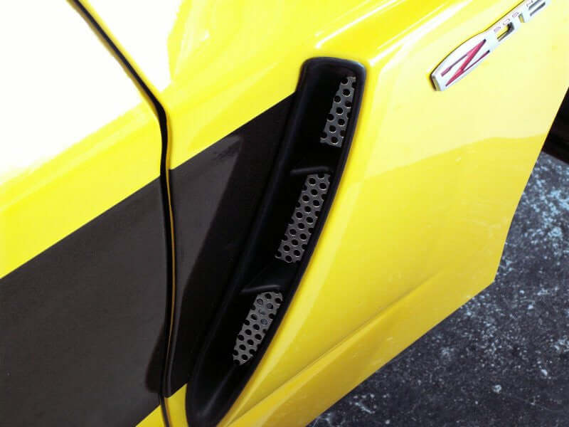 042054 C6 Corvette Z06 Perforated Side Vent Grille