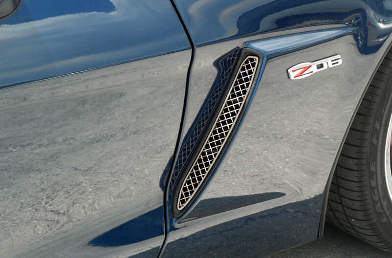 042055 C6 Corvette Z06 Laser Mesh Side Vent grille