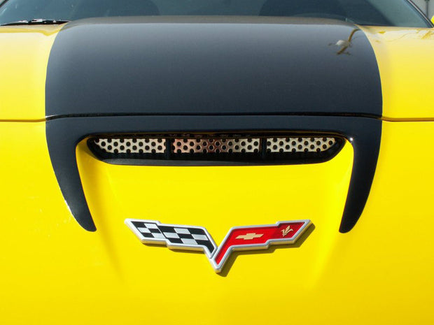 042056 Hood Vent Grille for the C6 corvette Perforated