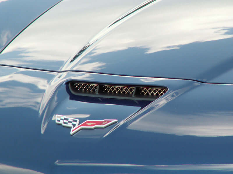 042057 C6 Corvette Laser Mesh Hood Vent Grille