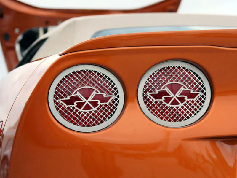 042063 C6 Corvette Tail Light louvers - Slotted