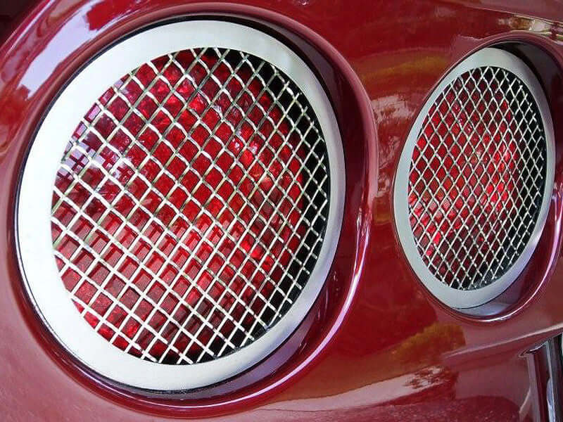 042064 C6 Corvette Laser Mesh Tail Light Louvers