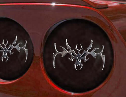 042074 C6 Corvette Tribal Louvers with Blackout