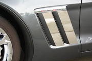 042084 Polished C6 Corvette Grand Sport Fende vent trim plates