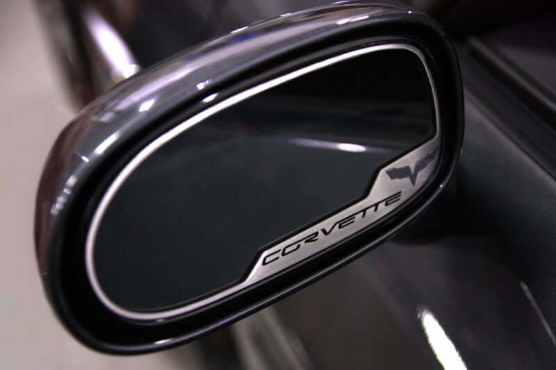 042085 C6 Corvette Side View Mirror Trim - Brushed