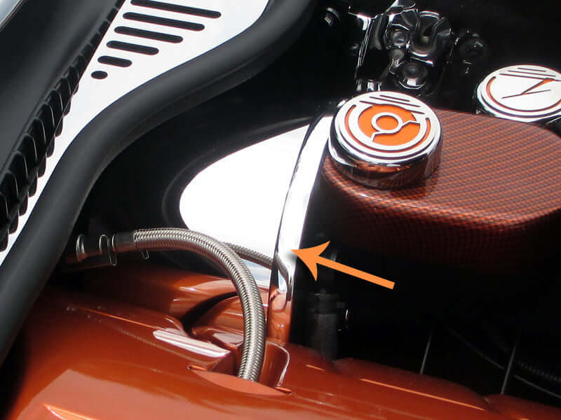 043011 c6 corvette brake booster cover