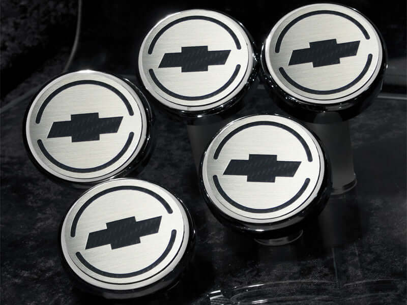 043096 C5 Corvette Engine Caps Bowtie Logo