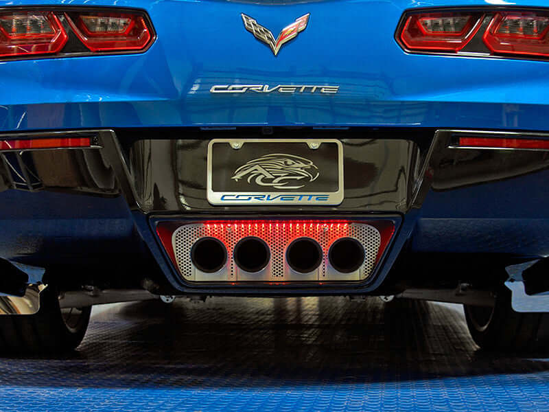 052018 Perforated Exhaust Filler Plate for the C7 Corvette
