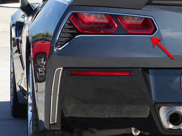052019 tail light rings from american car craft for the C7 Corvette