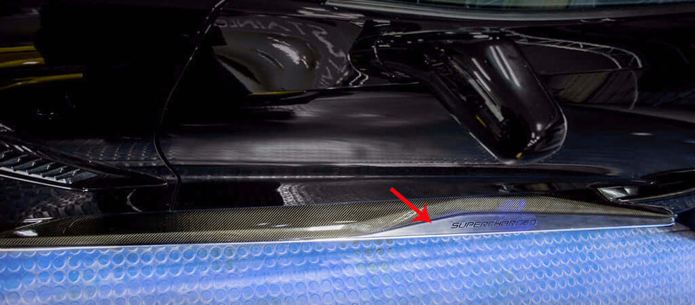 052094 american car craft side skirts for the C7 Corvette