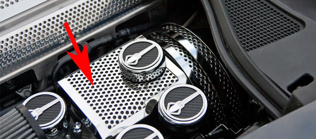 053070 polished and perforated brake master cylinder cover