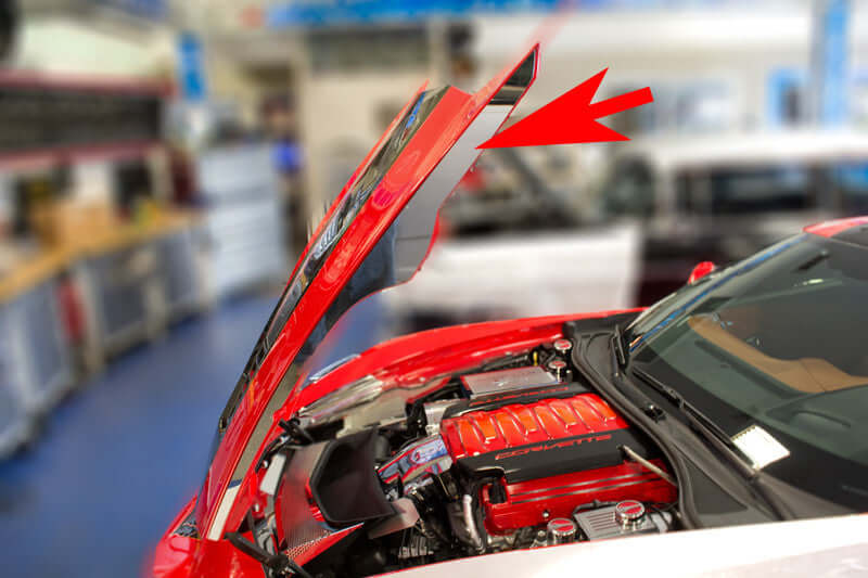 053073 Hood Side Caps c7 corvette stingray