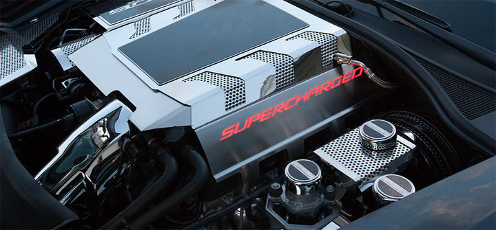 053089 American Car Craft Illuminatd Fuel Rail Covers C7 Corvette Z06