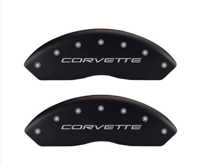 13007SCV5BK C5 Corvette  MGP Gloss Black Caliper Covers