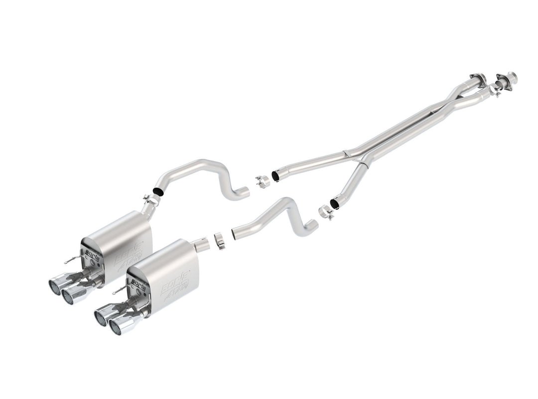 C6 Corvette Borla S-Type II 140452 Cat Back Exhaust (2005 - 2008)